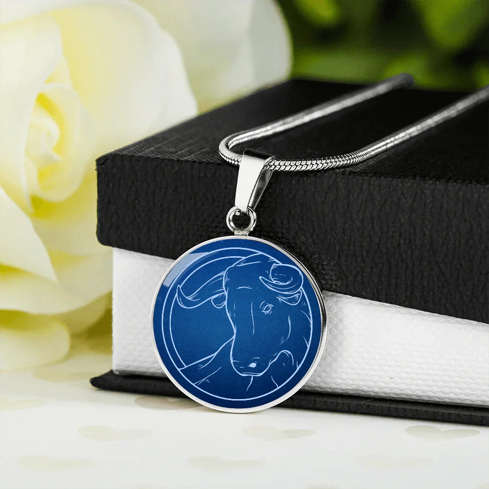 Sternzeichen Geschenk Stier Sternbild Anhänger Halskette mit Gravur - Einzigartiger Astrologie Schmuck für besondere Anlässe