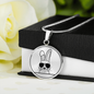 Halskette mit Gravur und Hase Anhänger Geschenk für Hasen Liebhaber und Kaninchenbesitzer schöner Meister Lampe Schmuck