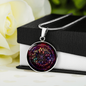 Nordische Halskette mit Gravur: Wikinger Schmuck mit Vegvisir Anhänger - Personalisierte als Hommage an die Schildmaid Walküre und Freya