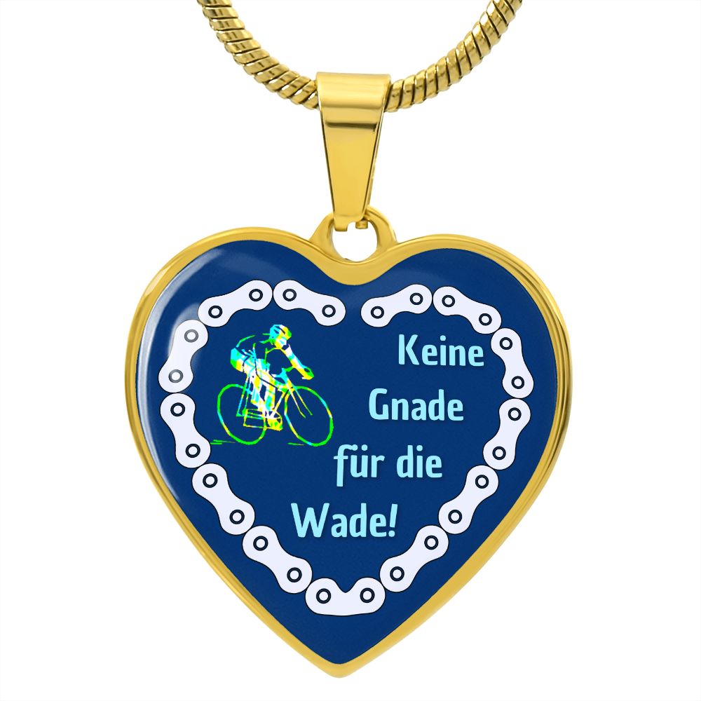 Keine Gnade für die Wade Herzkette, Geschenkidee für Fahrradfahrer
