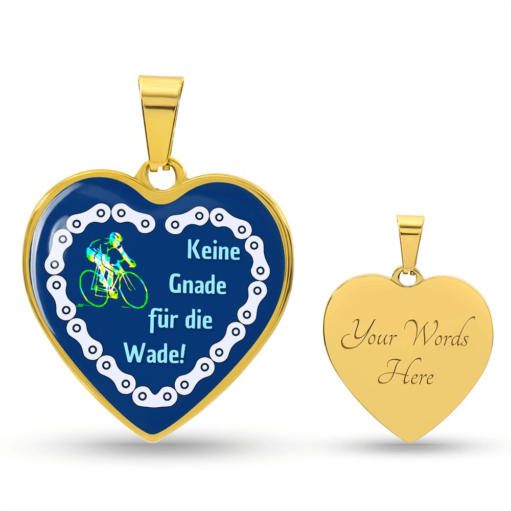 Keine Gnade für die Wade Herzkette, Geschenkidee für Fahrradfahrer