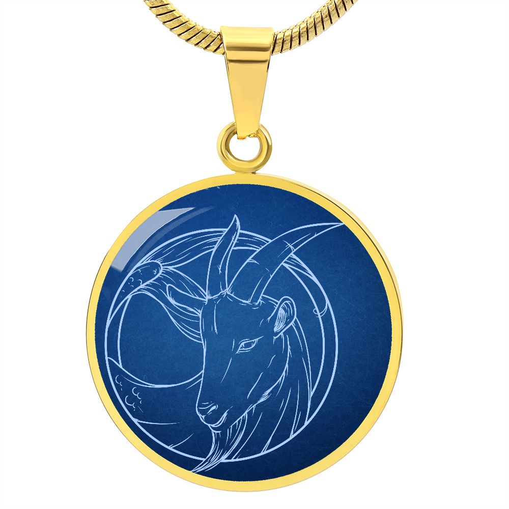 Sternzeichen Geschenk Steinbock Sternbild Anhänger Halskette mit Gravur - Einzigartiger Astrologie Schmuck für besondere Anlässe