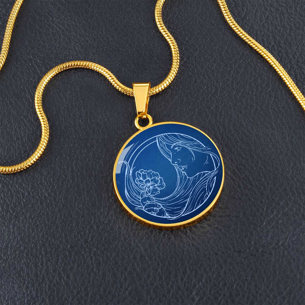 Sternzeichen Geschenk Jungfrau Sternbild Anhänger Halskette mit Gravur - Einzigartiger Astrologie Schmuck für besondere Anlässe