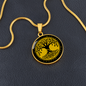 Halskette mit Lebensbaum-Anhänger, Geburtstagsrune-Anhänger-Halskette Rune Uruz