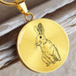 Niedlicher Hase Halskette mit Gravur - Perfektes Accessoire für Meister Lampe Fans und Kaninchen Liebhaber