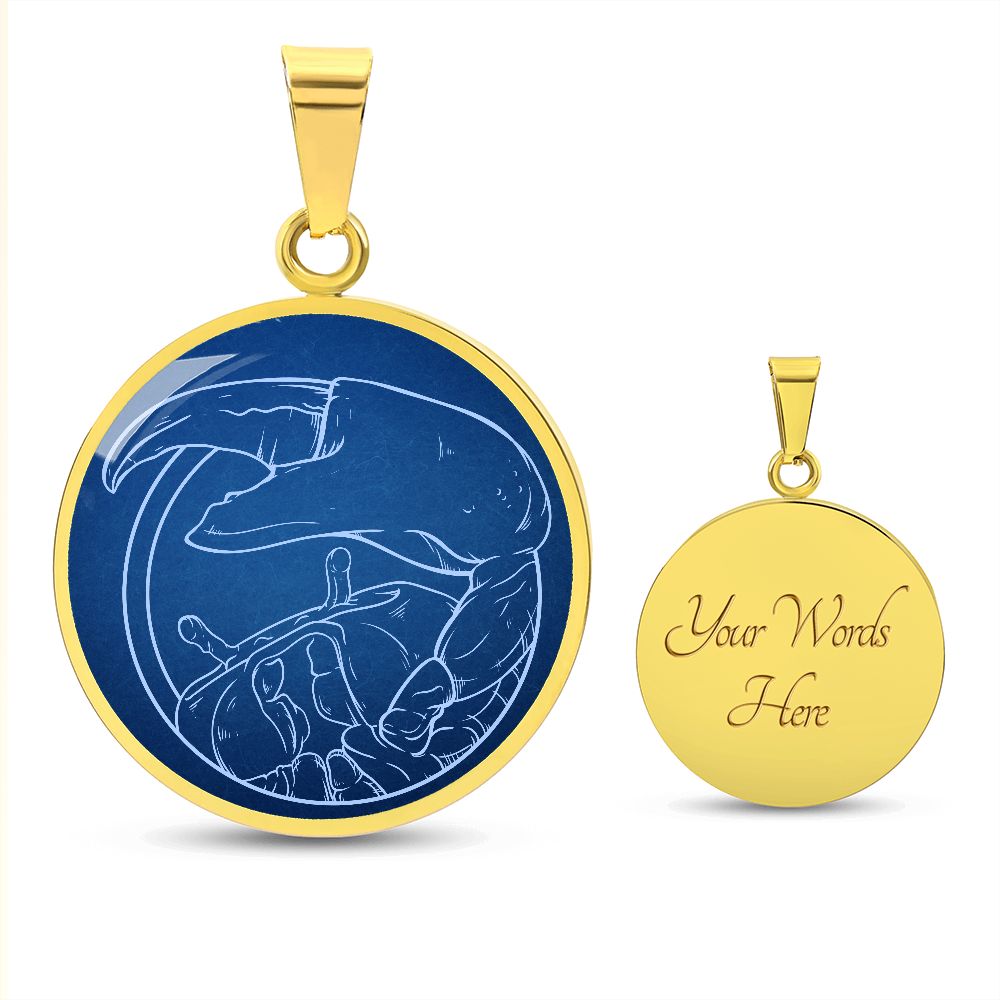 Sternzeichen Geschenk Krebs Sternbild Anhänger Halskette mit Gravur - Einzigartiger Astrologie Schmuck für besondere Anlässe