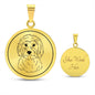 Hunde Charm Halskette mit Gravur - Personalisierter Labradoodle Anhänger als Seelenhund Andenken und Geschenk Hundebesitzer