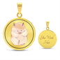 Niedliche Hamster Halskette mit Anime Motiv und Gravur-Option - Perfektes Geschenk für Anime und Hamster Liebhaber