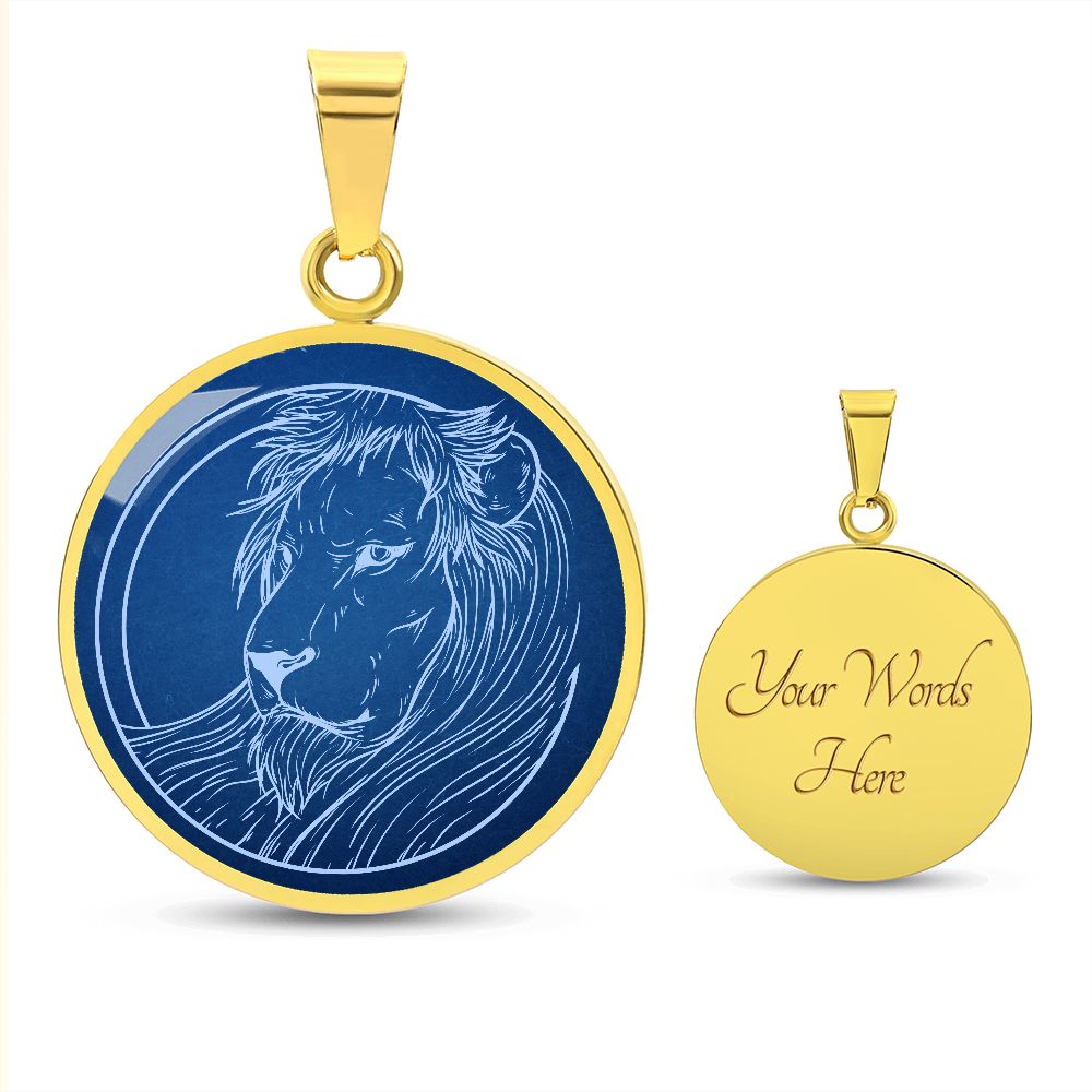 Sternzeichen Geschenk Löwe Sternbild Anhänger Halskette mit Gravur - Einzigartiger Astrologie Schmuck für besondere Anlässe