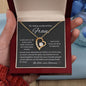 Geschenk zum Muttertag, Halskette mit Herz, Mama Geschenk, Herzkette mit Botschaft