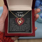 Herz an meine Frau Halskette, Jahrestag Geschenk für Ehefrau Geburtstag Geschenk, Ehefrau Schmuck, Freundin Sentimentales Geschenk