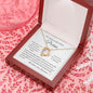 Geschenk zum Hochzeitstag, Halskette mit Herz, Ehefrau Geschenk, Herzkette mit Botschaft