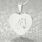 Pferde Kette mit Gravur personalisierbar Ein Geschenk für Frauen oder Freundinnen, die Pferde lieben