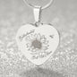Psalm 34:18 Brokenhearted but not alone - Bibelvers Halskette mit Gravur optional