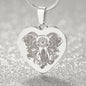 Halskette mit Elefanten Mandala Anhänger Herzschmuck als Glücksbringer Geschenk für Deine beste Freundin Personalisierbar