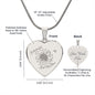 Psalm 34:18 Brokenhearted but not alone - Bibelvers Halskette mit Gravur optional