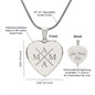 Personalisierte Kette mit Gravur Monogramm Mama - Das perfekte Geschenk für Muttertag - Gravur auf der Rückseite möglich