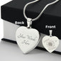 Psalm 34:18 Brokenhearted but not alone - Bibelvers Halskette mit Gravur optional