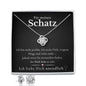 14k Weißgold Halskette + Ohrringe* - Für meinen Schatz - Liebesbeweis oder Entschuldigung