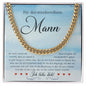 Geschenk für Männer - Schmuck für Männer Herrenkette Hochzeitstag, Geburtstag oder einfach so