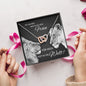 Halskette für Frau oder Freundin persönliches Geschenk aus Karte Löwin und Löwe mit eleganter Kette Anhänger Silber Rosé Gold