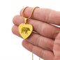 Schmuck für Mama - Herzkette mit Gravur und optionaler Textgravur