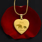 Muttertag Geschenk Damen Halskette mit Gravur Elefant - perfekt als Geschenkidee für Frauen und Mutter-Tochter Schmuck Schneller Versand