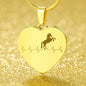 Pferde Geschenk für Mädchen, Halskette Pferd, Kette Silber oder Gold, Tochter Geschenk Kette mit Gravur