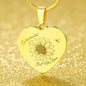 Psalm 34:18 Brokenhearted but not alone - Bibelvers Halskette mit Gravur optional