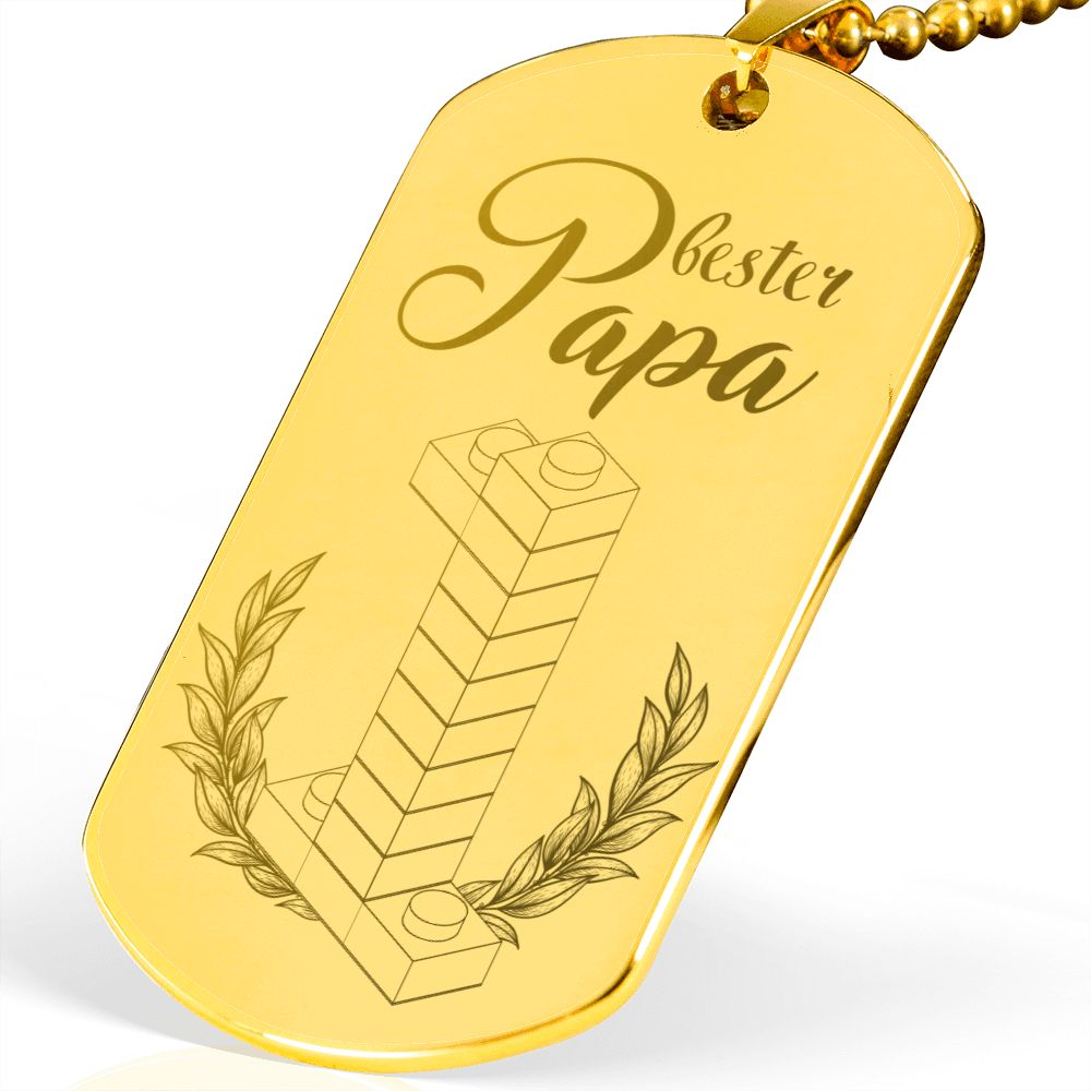 Kette Bester Papa mit Gravur zum Vatertag