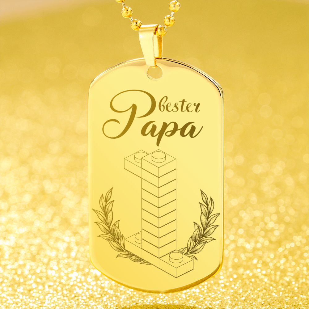 Kette Bester Papa mit Gravur zum Vatertag
