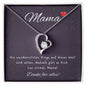 Muttertag Herzkette mit Nachricht, Herzkette mit liebevoller Botschaft für Mama, Herzanhänger, Muttertagsgeschenk