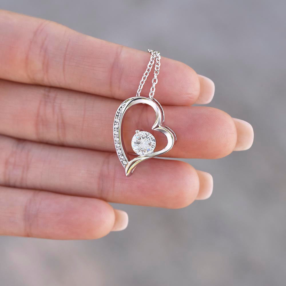 Kette personalisierbar mit Grußkarte, Halskette aus Edelstahl in 14k Weißgold oder 18K vergoldet, Geburtstagsgeschenk