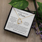 Geschenk zum Hochzeitstag, Halskette mit Herz, Ehefrau Geschenk, Herzkette mit Botschaft