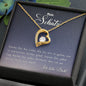 Jahrestag Geschenk, Geschenk Ehefrau, Schmuckgeschenk Danke für Deine Liebe Forever Love Halskette Valentinstag