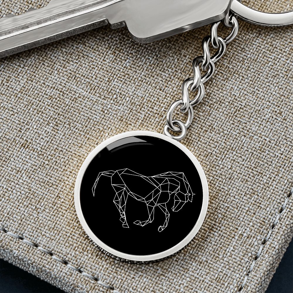Schlüsselanhänger mit Gravur Pferd Hexagon Personalisierbar