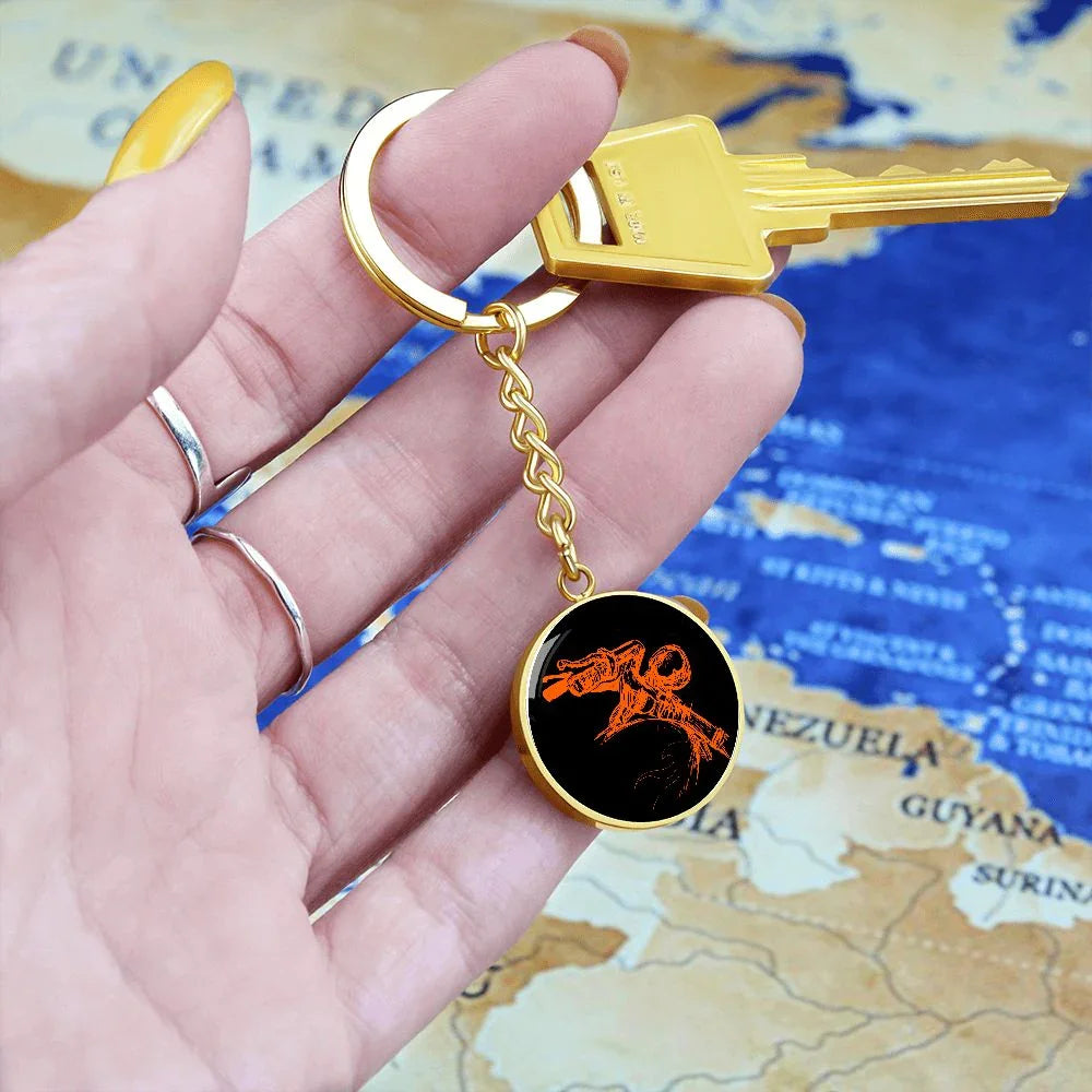 Motorrad Schlüsselanhänger Glücksbringer, Schlüsselanhänger Motorrad, Fahr Vorsichtig, Glücksbringer Motorradfahrer