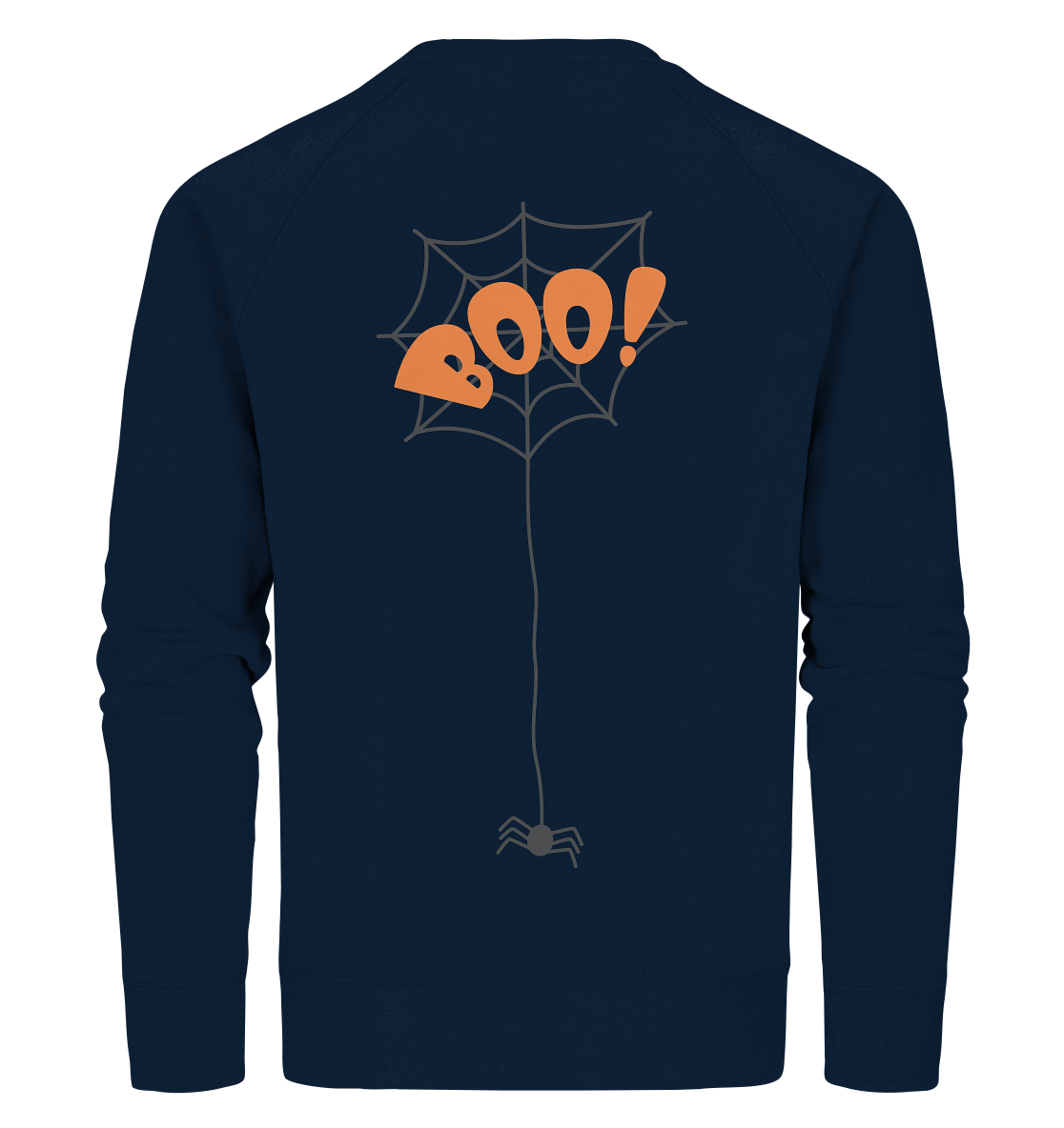 Halloween Shirt, Boo Halloween, Herbst T-Shirt, Kürbis Gesichter Shirt, Halloween Outfit, Spinnenetz, Halloween Kostüm - Organic Sweatshirt