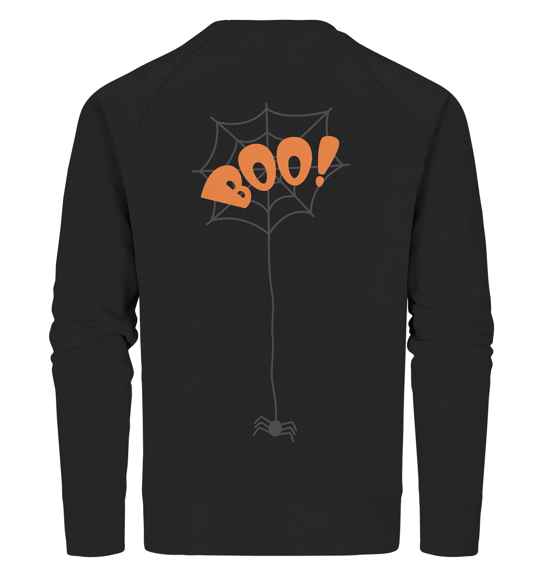 Halloween Shirt, Boo Halloween, Herbst T-Shirt, Kürbis Gesichter Shirt, Halloween Outfit, Spinnenetz, Halloween Kostüm - Organic Sweatshirt