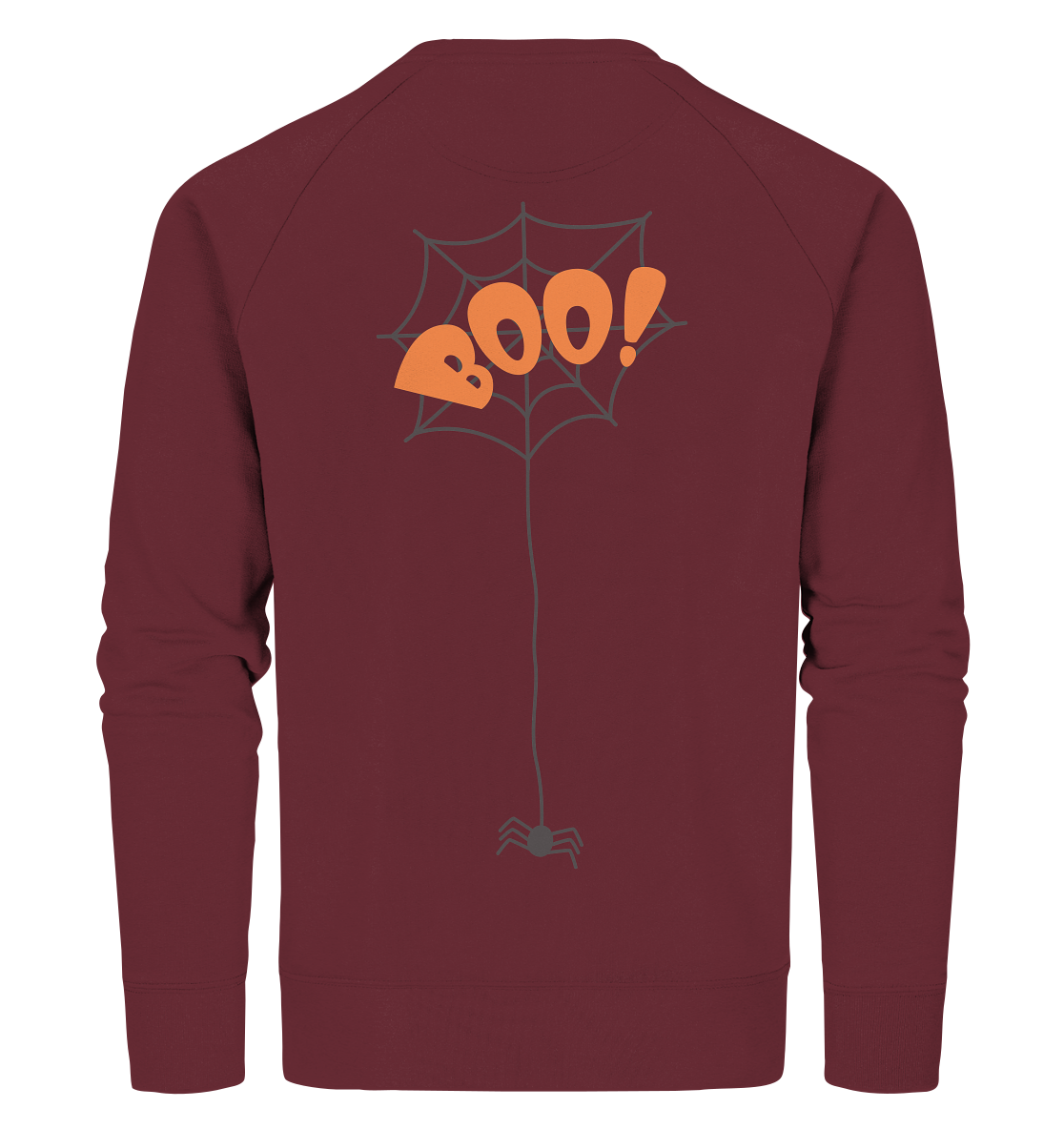 Halloween Shirt, Boo Halloween, Herbst T-Shirt, Kürbis Gesichter Shirt, Halloween Outfit, Spinnenetz, Halloween Kostüm - Organic Sweatshirt