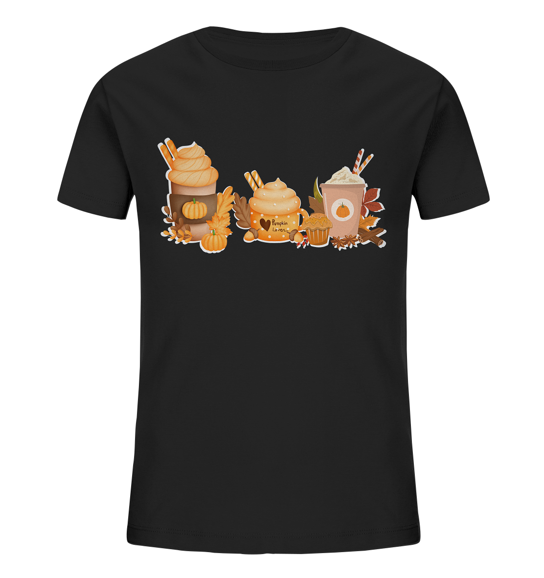 Halloween Comfort Kürbis Shirt, Kürbiskopf Shirt, Kürbis Variation Halloween Shirt, Hexen Shirt, Retro Herbst Shirt, Herbst Shirt - Kids Organic Shirt