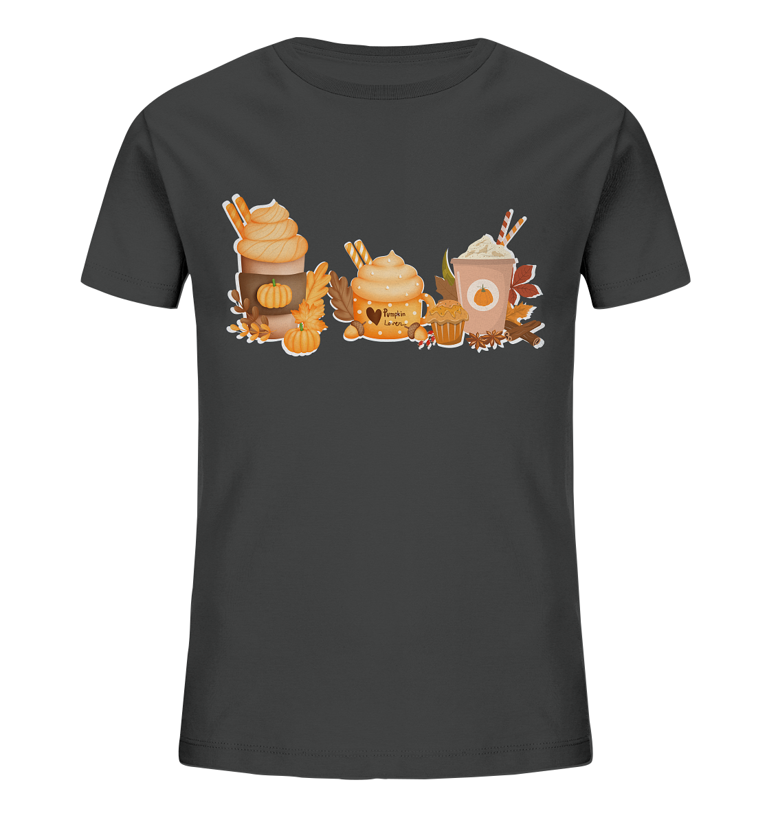Halloween Comfort Kürbis Shirt, Kürbiskopf Shirt, Kürbis Variation Halloween Shirt, Hexen Shirt, Retro Herbst Shirt, Herbst Shirt - Kids Organic Shirt