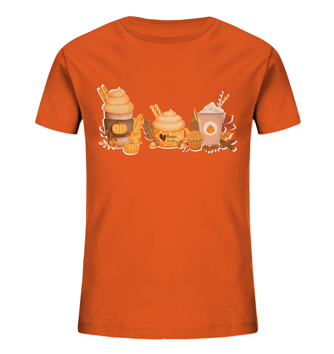 Halloween Comfort Kürbis Shirt, Kürbiskopf Shirt, Kürbis Variation Halloween Shirt, Hexen Shirt, Retro Herbst Shirt, Herbst Shirt - Kids Organic Shirt