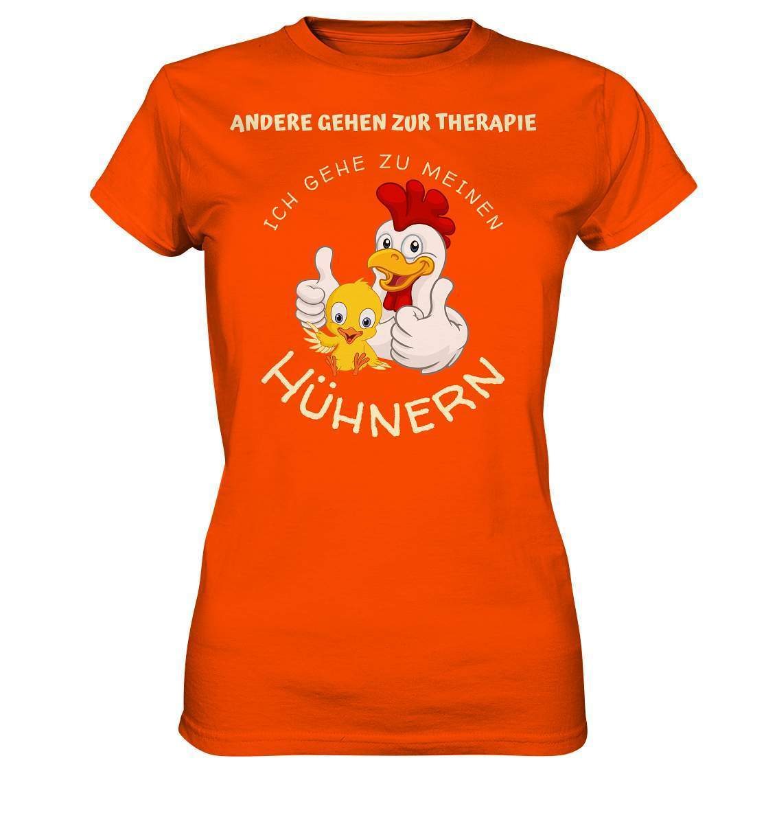 Hühner - Therapie Lustiges Landwirt Geflügel Bauer - Ladies Premium Shirt-bauer,geflügel,geflügelverein,Geschenk,geschenkidee,hahn,hobbyzucht,hobbyzüchter,hunh,hähnchen,hähne,hühnchen,hühner,hühner therapie,hühnerfarm,hühnerstall,hühnerzüchter,landwirt,verrücktes Huhn