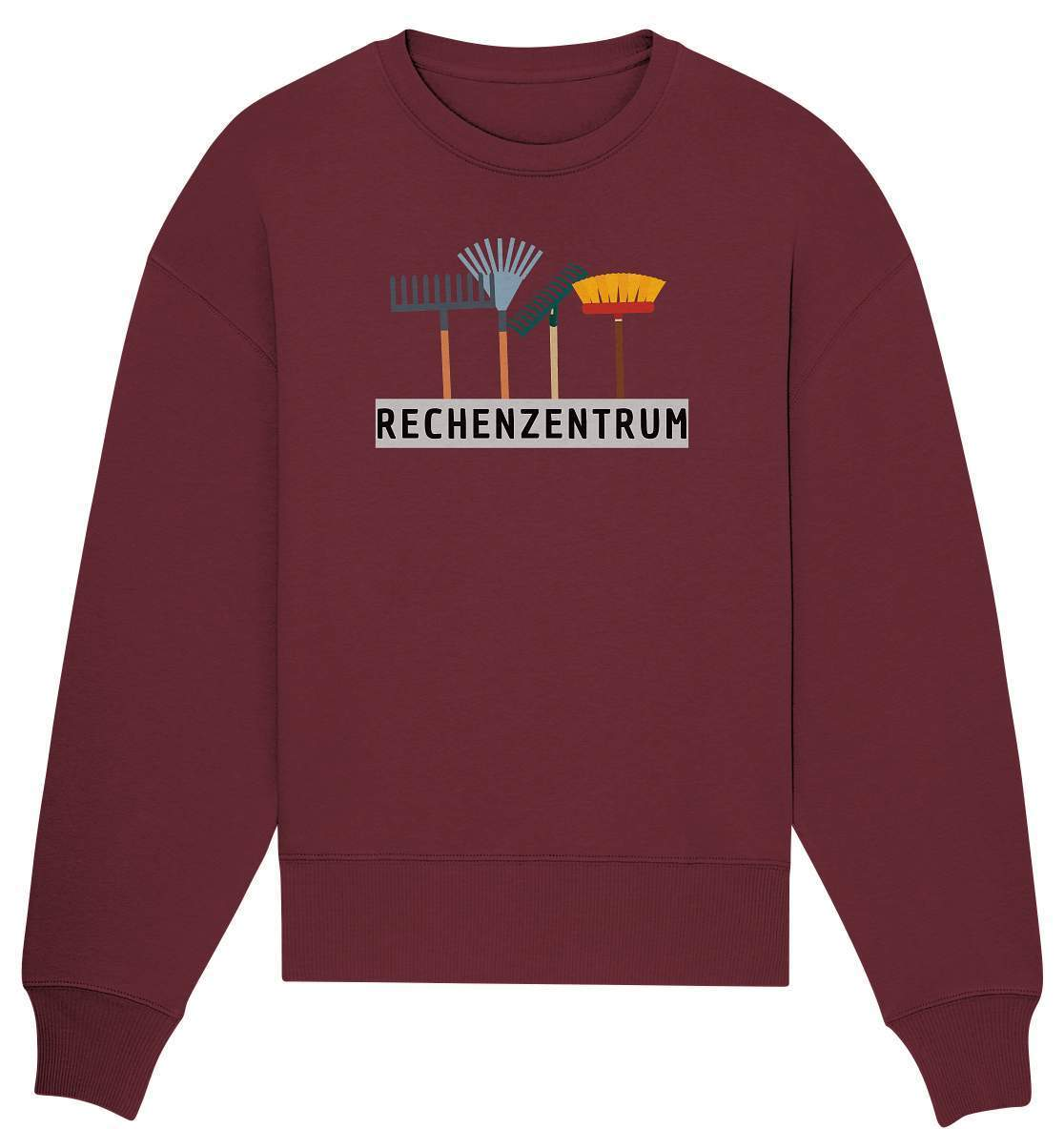 Gärtner Geschenkidee "Rechenzentrum" Hobbygärtner Garten - Organic Oversize Sweatshirt-blumen gießen,garten,gartenshirt,gemüse anbauen,gemüsegarten,geschenk,geschenkidee,gärtner,hobbygärtner,kleingarten,landschaftsgärtner,obstgarten,rasenmähen,schrebergarten