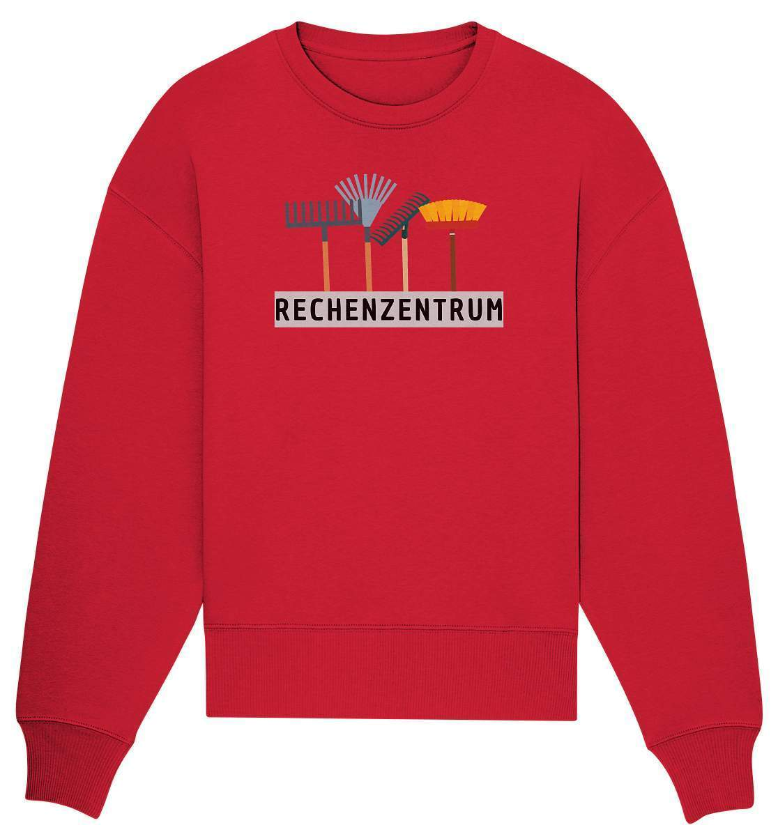 Gärtner Geschenkidee "Rechenzentrum" Hobbygärtner Garten - Organic Oversize Sweatshirt-blumen gießen,garten,gartenshirt,gemüse anbauen,gemüsegarten,geschenk,geschenkidee,gärtner,hobbygärtner,kleingarten,landschaftsgärtner,obstgarten,rasenmähen,schrebergarten
