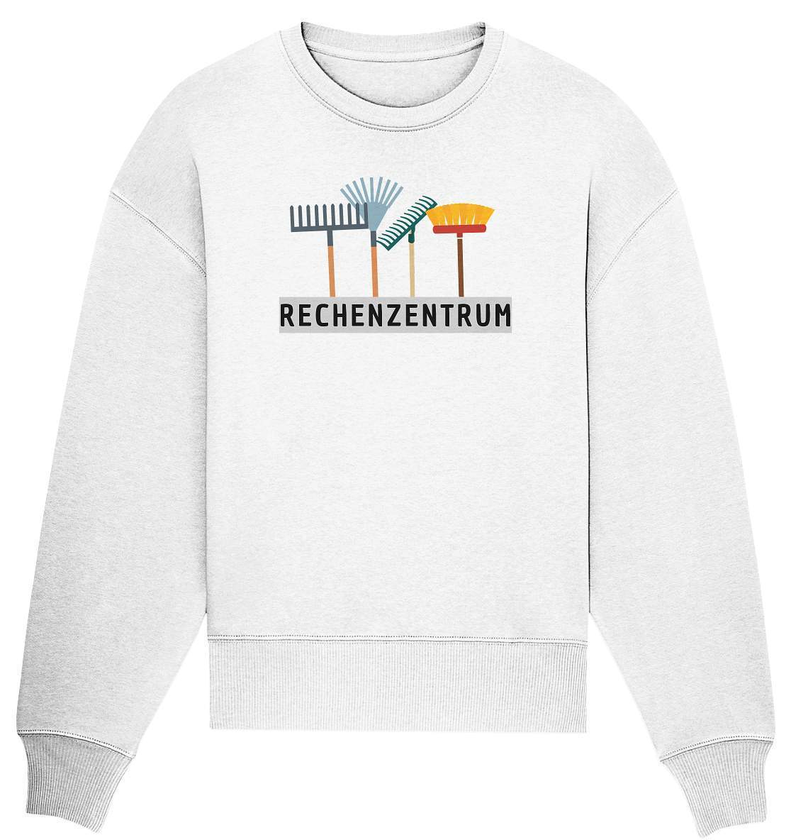 Gärtner Geschenkidee "Rechenzentrum" Hobbygärtner Garten - Organic Oversize Sweatshirt-blumen gießen,garten,gartenshirt,gemüse anbauen,gemüsegarten,geschenk,geschenkidee,gärtner,hobbygärtner,kleingarten,landschaftsgärtner,obstgarten,rasenmähen,schrebergarten
