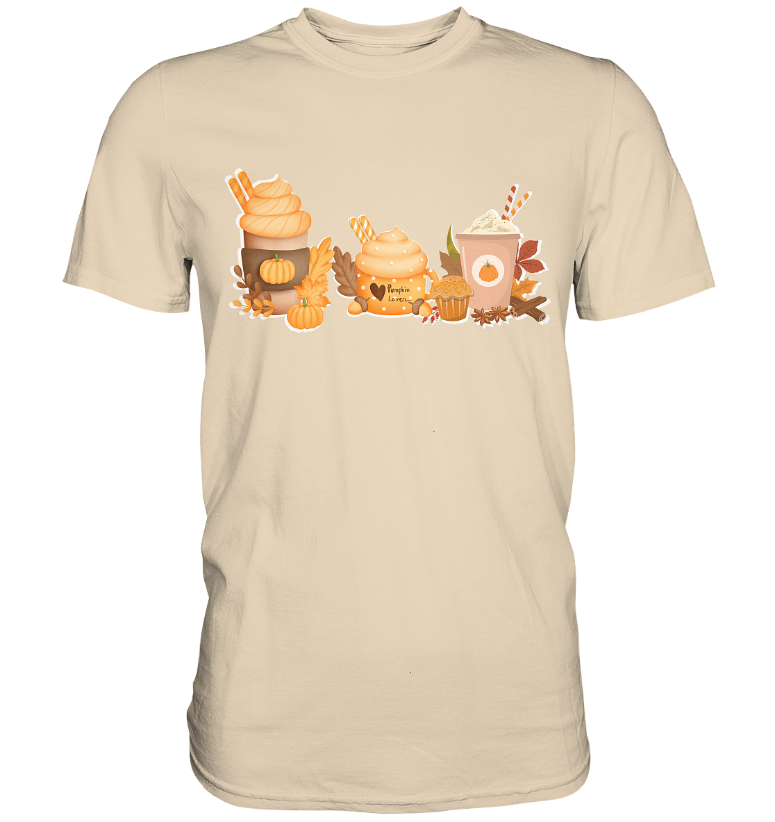 Halloween Comfort Kürbis Shirt, Kürbiskopf Shirt, Kürbis Variation Halloween Shirt, Hexen Shirt, Retro Herbst Shirt, Herbst Shirt - Premium Shirt