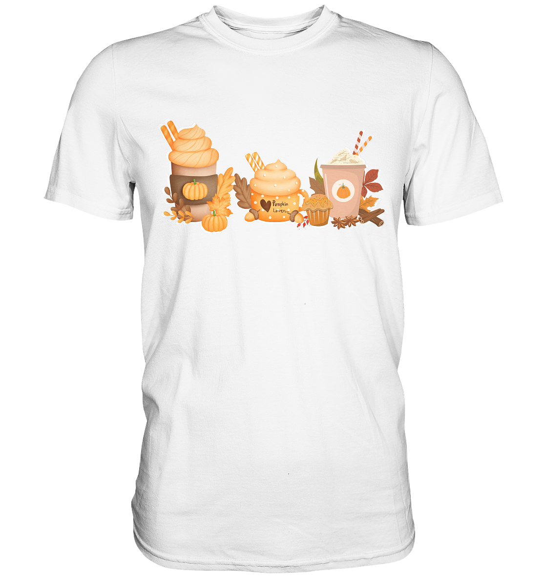 Halloween Comfort Kürbis Shirt, Kürbiskopf Shirt, Kürbis Variation Halloween Shirt, Hexen Shirt, Retro Herbst Shirt, Herbst Shirt - Premium Shirt