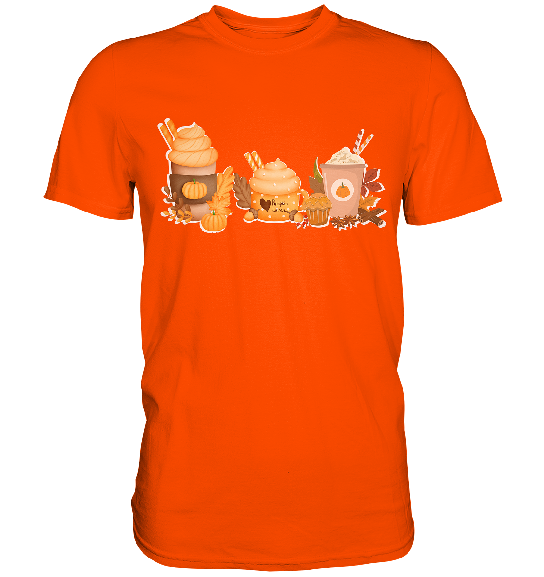 Halloween Comfort Kürbis Shirt, Kürbiskopf Shirt, Kürbis Variation Halloween Shirt, Hexen Shirt, Retro Herbst Shirt, Herbst Shirt - Premium Shirt